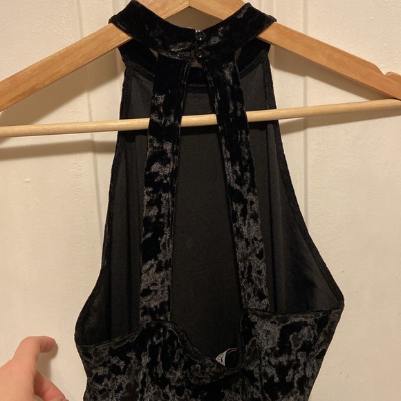 Hollister High Neck Velvet Mini Dress - Picture 6 of 9